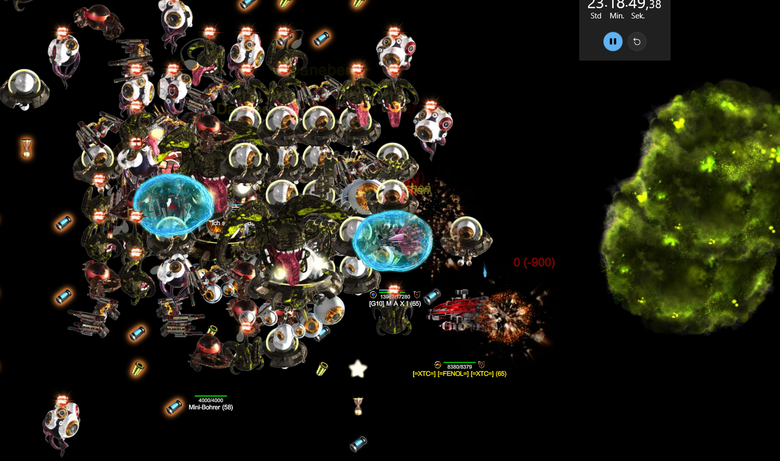 Eine neue Galaxie und ein Fortschrittsgebiet in Nova Raider