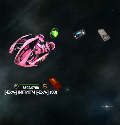 Ein Nova-Raider-Pilot, der allein durch die Galaxie reist