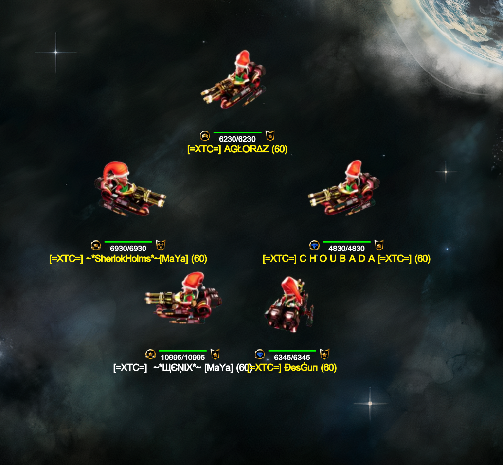 Nova-Raider-Piloten bei Gildenaktivitäten